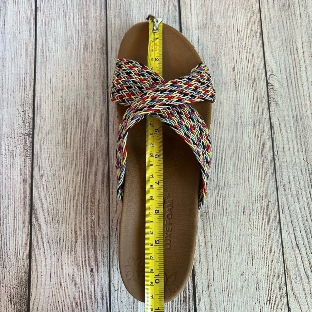 Skechers Luxefoam Cork Heeled Sandals 10